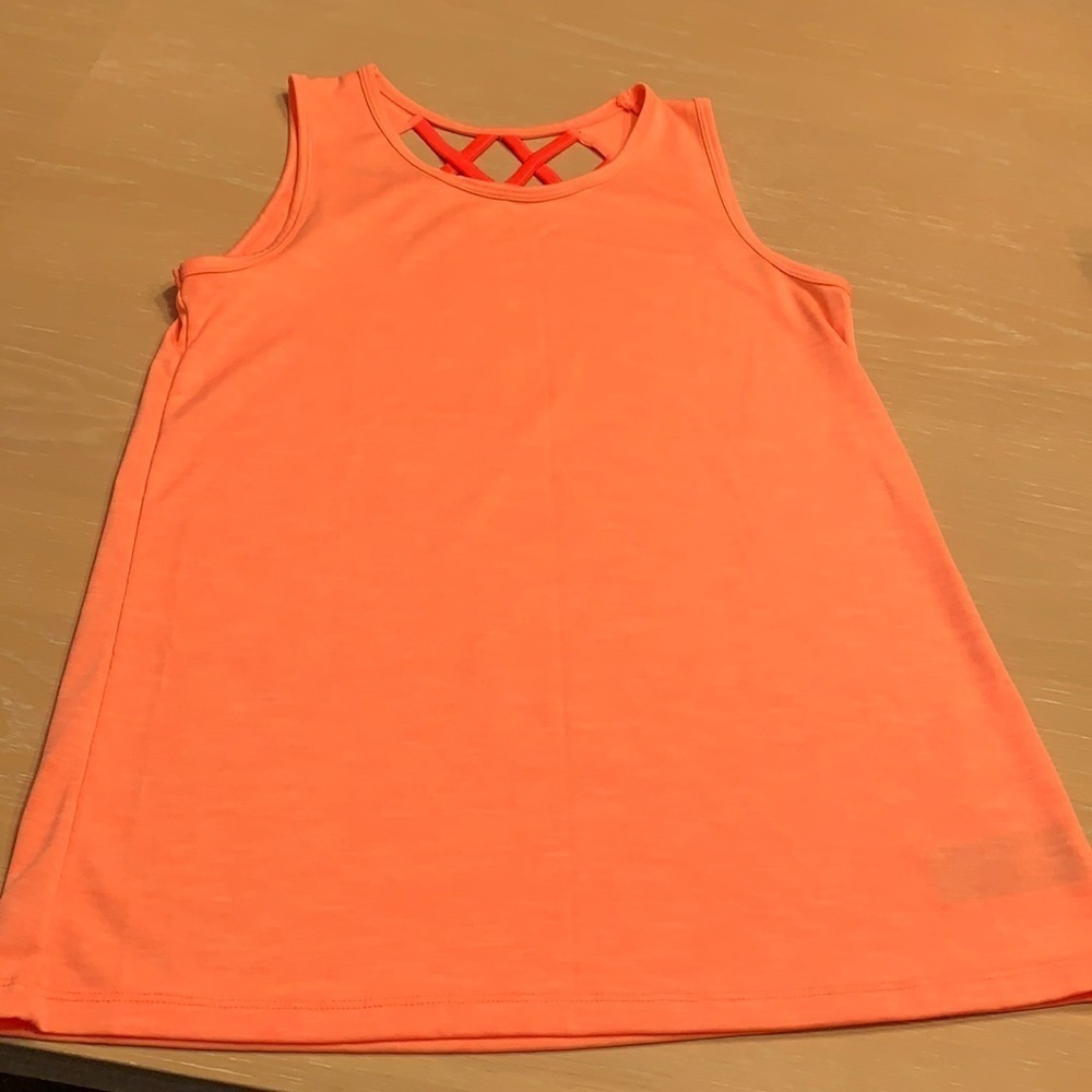 Women’s Champion orange tank top Size 14-16 cute!